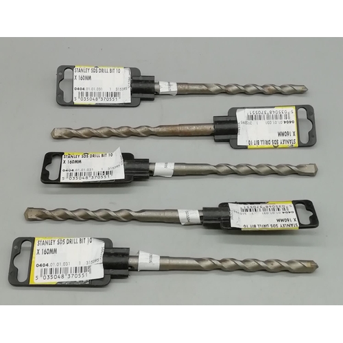 793 - 10 x 160mm SDS Drill Bits (5)