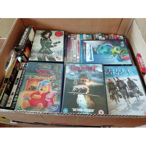 375 - Large Collection of DVDs (4 Boxes).