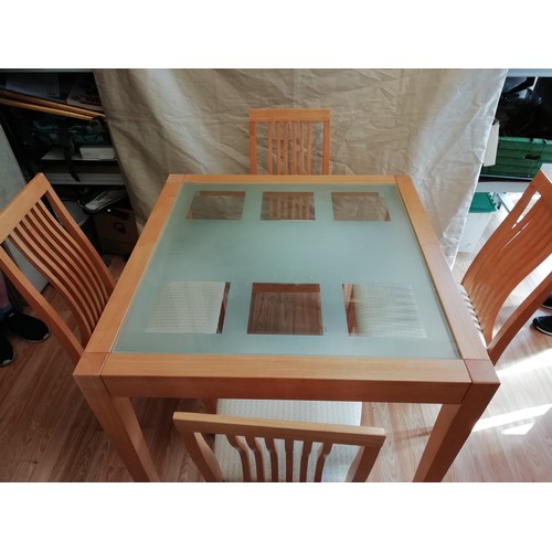 220A - Dining Table and 4 Chairs. This Lot is Collection Only. All proceeds from this Lot to Centrepoint Ch... 