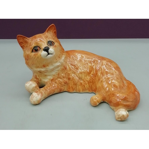 719 - Beswick Figure of a Ginger Cat 1876.