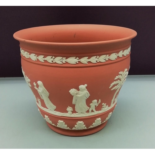 103 - Wedgwood Terracotta Jasper Plant Pot. 11cm High.