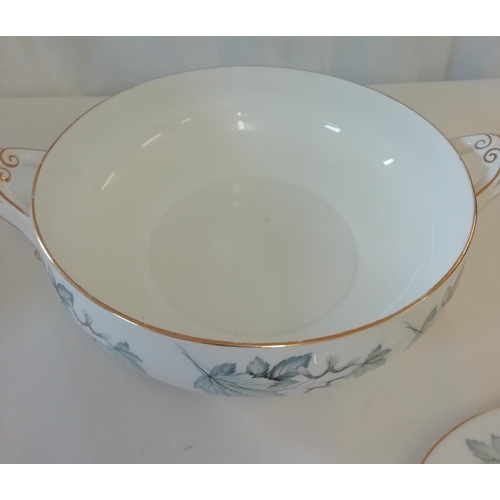 126 - Royal Albert China Tureens (2) in the 'Silver Maple' Pattern. 1 Tureen is 2nds Quality. 26.5cm Handl... 