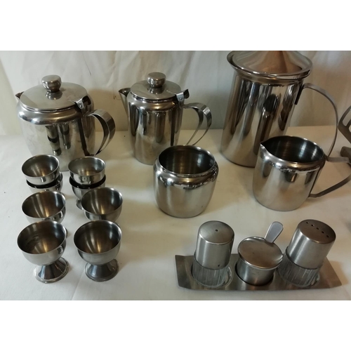 130A - Stainless Steel Breakfast Set.