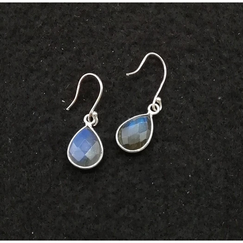 182 - Sterling Silver and Crystal Earrings.