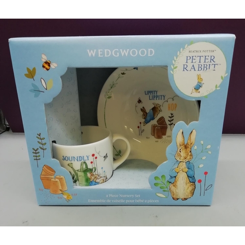 197 - Wedgwood Peter Rabbit 2 Piece 'Boy' Nursery Set - Boxed.