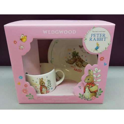 198 - Wedgwood Peter Rabbit 2 Piece 'Girl' Nursery  Set - Boxed.