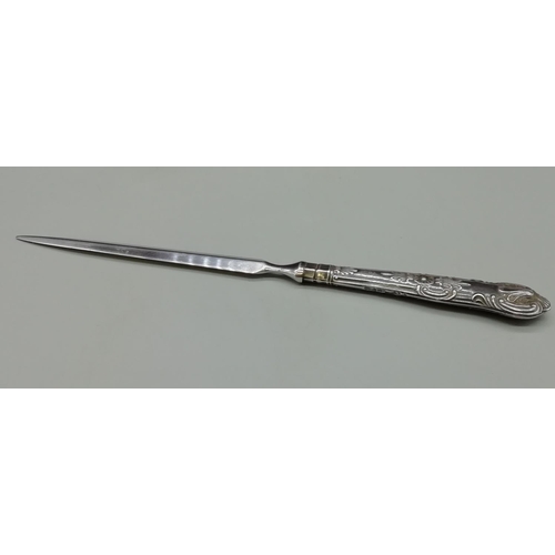 223 - Hallmarked Silver Letter Opener.