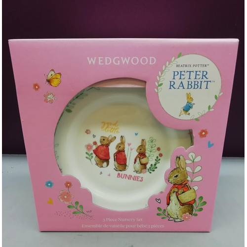 235 - Wedgwood Peter Rabbit 3 Piece 'Girl' Nursery Set - Boxed.