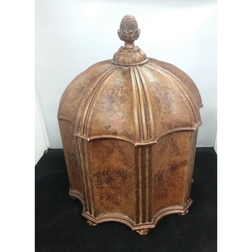 313 - Large 39cm High French  Tobacco Container. with FAULTS