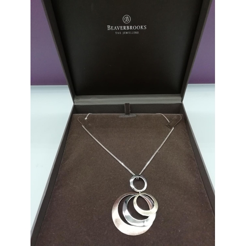 43 - Beaverbrooks Sterling Silver Necklace.