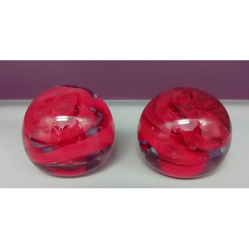 52 - Caithness Paperweights 'Crucible' by Alistair Macintosh.(2).