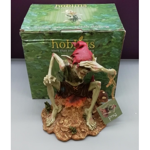 54 - Hoblins Mythical Figure 'Bud, Watches the Weather, Enjoys the Sun' 23cm High - Boxed.