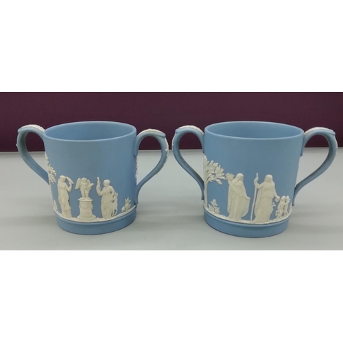 64 - Wedgwood Jasper Loving Cups (2)