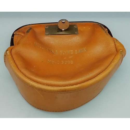 70 - Williams and Glynns Bank Pouch No C 3003 with Key.