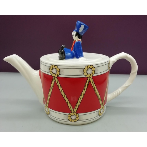 72 - Wade 'Drummer Boy' Teapot. Slight Crazing, small nibble under rim.