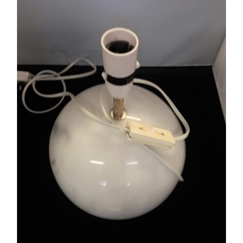 725 - Marble Base Table Lamp. 32cm High. This Lot is Collection Only.