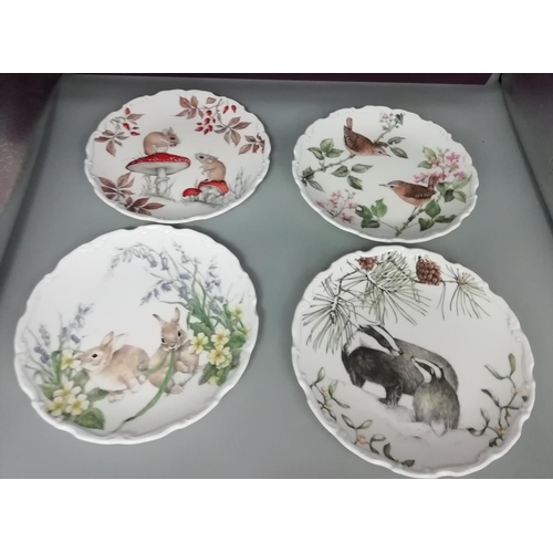 730 - Royal Albert Country Walk Collection Set of 4 Plates.