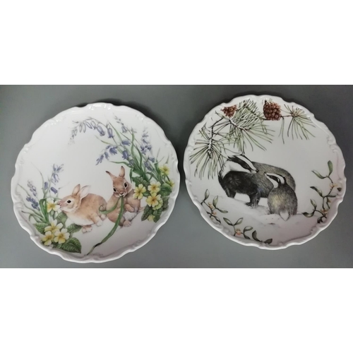 730 - Royal Albert Country Walk Collection Set of 4 Plates.