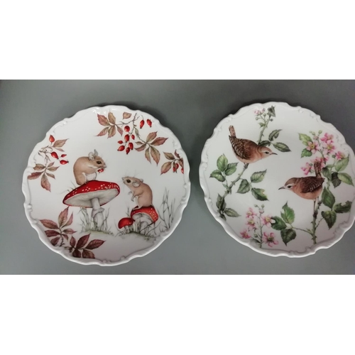 730 - Royal Albert Country Walk Collection Set of 4 Plates.