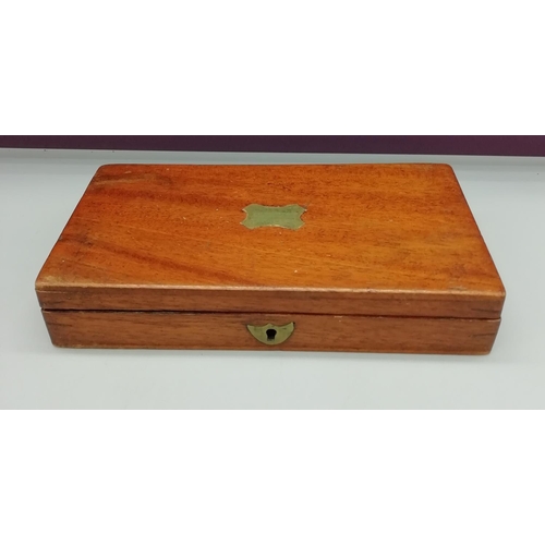 82 - Wooden Box containing Drawing Items.