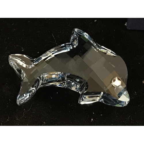 158 - Swarovski 3.5cm Dolphin - Boxed.