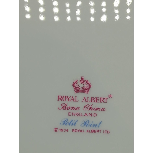23 - Royal Albert 'Petit Point' 25cm Plates. 2nds Quality.
