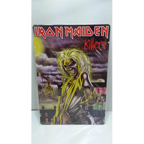 493 - Modern 'Adolf Hitler' Tin Plate Sign. 30cm x 20cm.