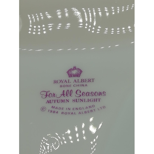 7 - Royal Albert Hors d'oeuvres Dish in the 'Autumn Sunlight' Pattern.