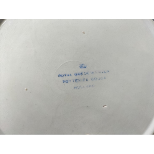 10 - Royal Goedewaagen Delft Pot with Lid.