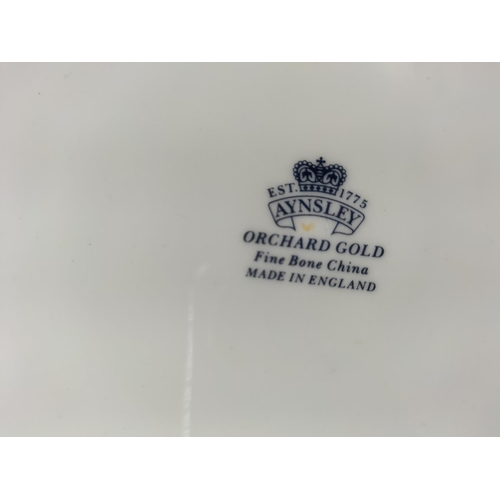 7 - Aynsley 27cm Plate in the 'Orchard Gold' Pattern.