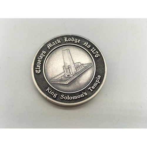 Son of Man Mark Well Advanced Masonic Coin, Cleveleys Mark Lodge No ...