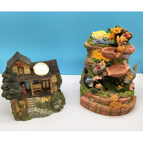 Leonardo Collection 'Waterfall' Figure plus Mantle Clock styled as