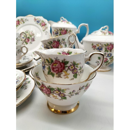 98 - Royal Stafford 23 Piece Tea Set in the 'Rochester' Pattern.