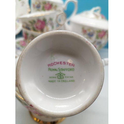 98 - Royal Stafford 23 Piece Tea Set in the 'Rochester' Pattern.