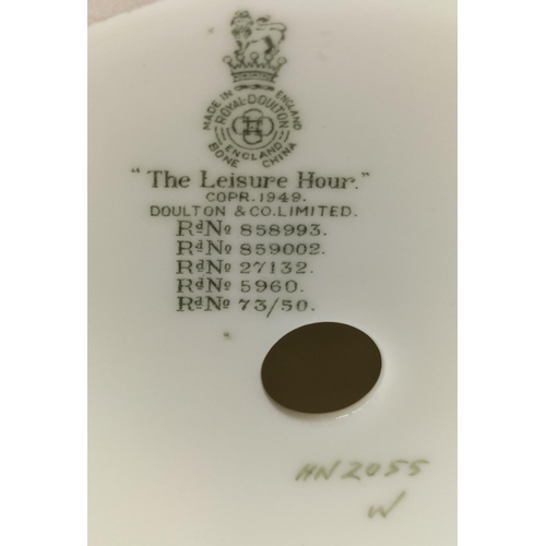 12 - Royal Doulton 18cm Figure 'The Leisure Hour' HN 2055.