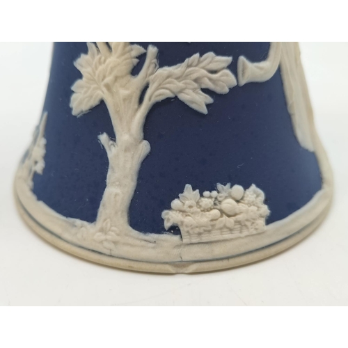 41 - 2 x Adams Jasper Spill Vases. 18cm High. Hairline to Rim of 1 Vase.