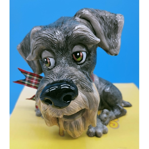 531 - Pets with Personality Little Paws 'Zak' the Schnauzer - Boxed. 10cm High.