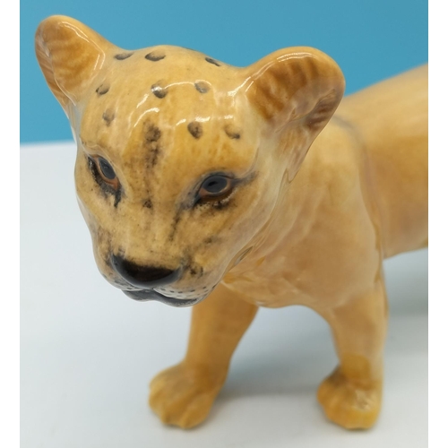 288 - Beswick Figure of a Lion Cub. 10cm High, 18cm Long.