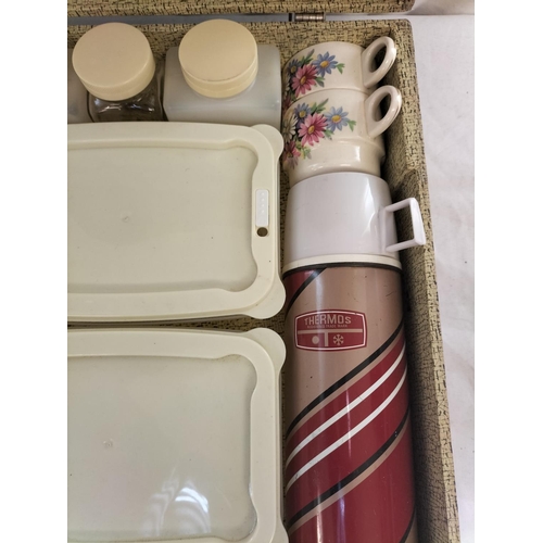 100 - Vintage Brexton Picnic Set in Case.