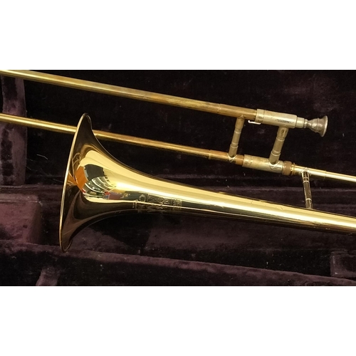 190 - Conn Trombone in Case.