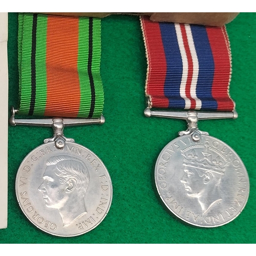 218 - WWII Medals (2) - Defence and War.