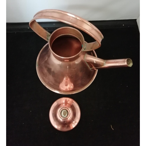 237 - Copper Kettle. 24cm High x 23cm.