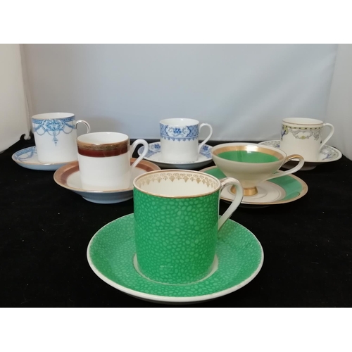 248 - Collectable Coffee Cups and Saucers (6) in Various Designs.