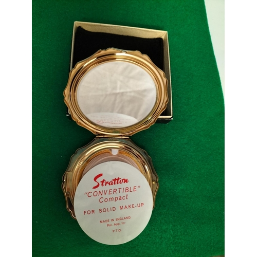 254 - Stratton Enamel Powder Compact - Boxed.