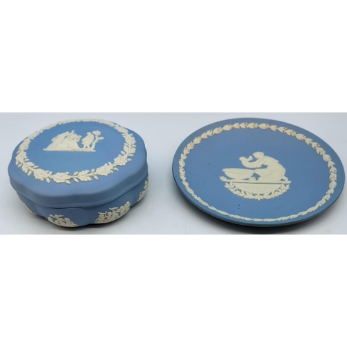 268 - Wedgwood Blue Jasper Items (4).