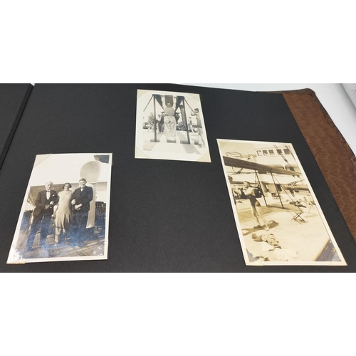 306 - 1935 Photo Album of the Cunard White Star, SS Doric Cruise to Gibraltar, Naples, Malaga, London. Con... 