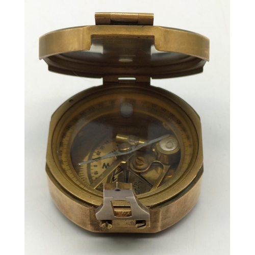 310 - Stanley of London Brass Compass.