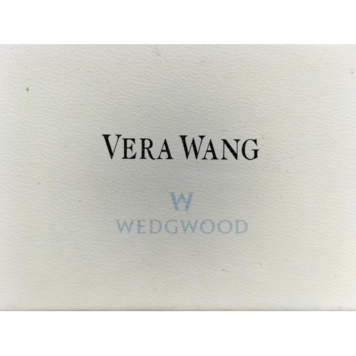 530 - Pair of Vera Wang for Wedgwood With Love 'Noir' 16cm High Candlesticks - Boxed.