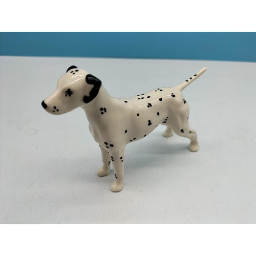 535 - Beswick Model of a Dalmatian Dog. 12cm x 9cm.