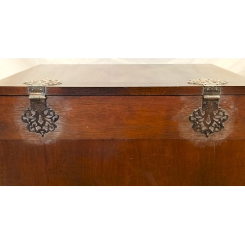 63 - Ball and Claw Foot 2 Drawer Gentleman's Chest. 68cm High, 63cm x 42cmThis Lot is Collection Only.